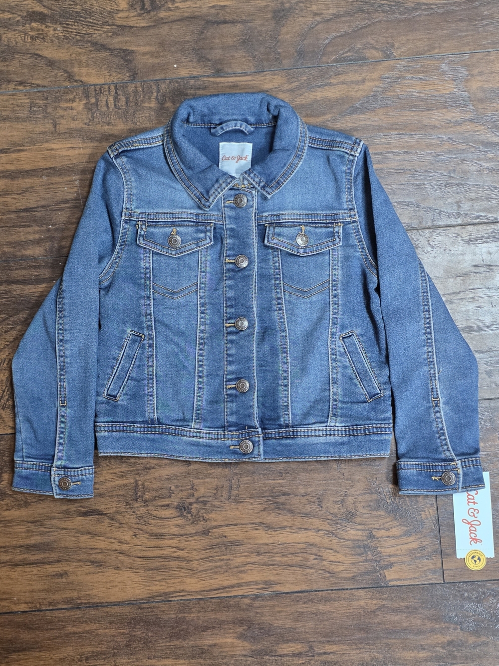 NWT Cat & Jack Denim Jean Jacket in Medium Blue